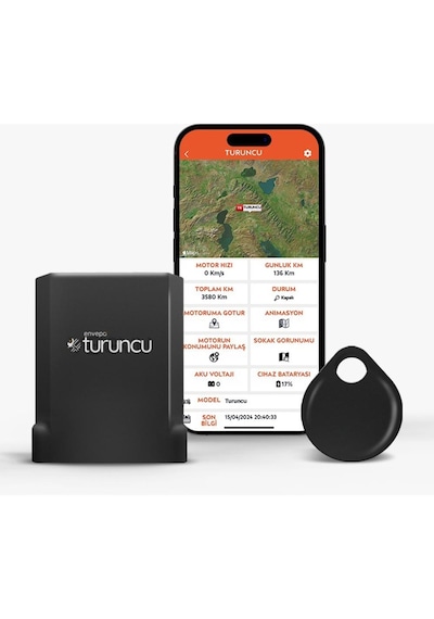 Turuncu Go Kablosuz Motosiklet Takip Cihazı 12 Aylık