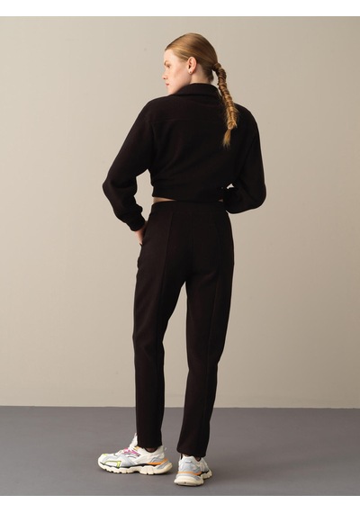 Xint Siyah Regular Fit Pamuklu Sweat Pantolon 470371