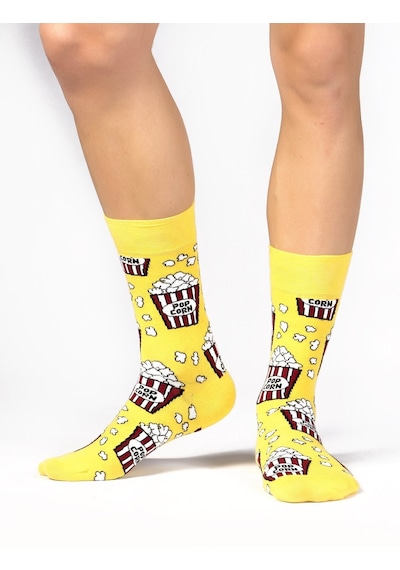 Ozzy Socks 4 Lü Eğlenceli Desenler Erkek Hediye Paketi Sarı-mavi-yeşil-turkuaz