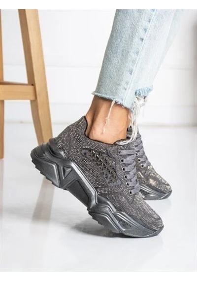 Prego Tayyar Gri Taşlı Yüksek Taban Bağcıklı Poli Hafif Taban Kadın Spor Gumüş 13120 Gm Gümüş Prego Tayyar Gri Taşlı Yüksek Taban Bağcıklı Poli Hafif Taban Kadın Spor Gumüş 13120 Gm Gümüş
