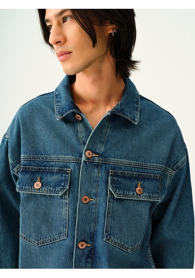 LOFT Oversize Fit Erkek Ceket Lf2037940 Q1.v1 Denim