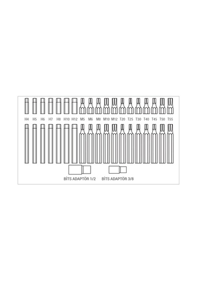 DHT 40 Parça Bits Set D02271040