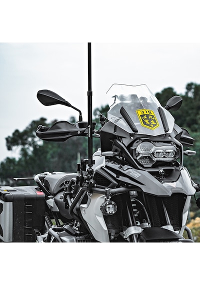 Motowolf Motosiklet İçin Alüminyum Aksiyon Kamera Selfi Çubuğu Ve Montaj Seti Siyah