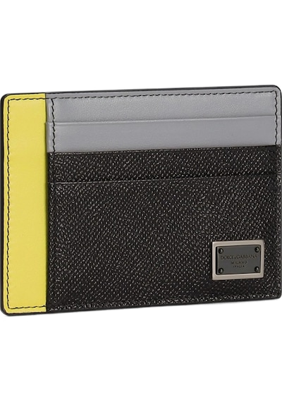 Dolce & Gabbana Dauphine Colered Card Holder Siyah - Sarı