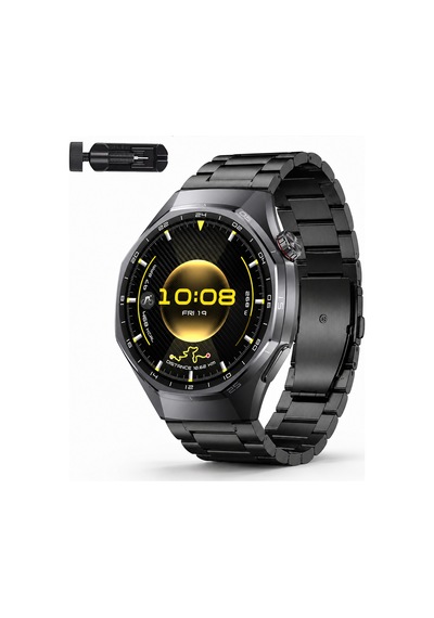 Huawei Watch Gt6 Pro 46mm İle Uyumlu Katlanır Klipsli Paslanmaz Çelik Saat Kordonu