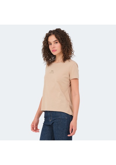 Slazenger VIRAJ Kadın  Bej Tişört