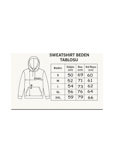 Herkesemoda Tatlı Kurdele Baskı Detaylı Kapüşonlu Sweatshırt Kırmızı