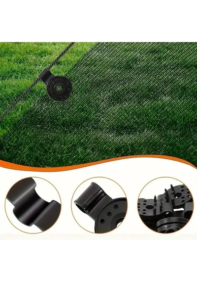 Biishe 10 Adet Güneşlik Filesi Sabitleme Klipsleri, Gölgelik Bezi Ve Brandalar İçin Dayanıklı Plast Çok Renkli