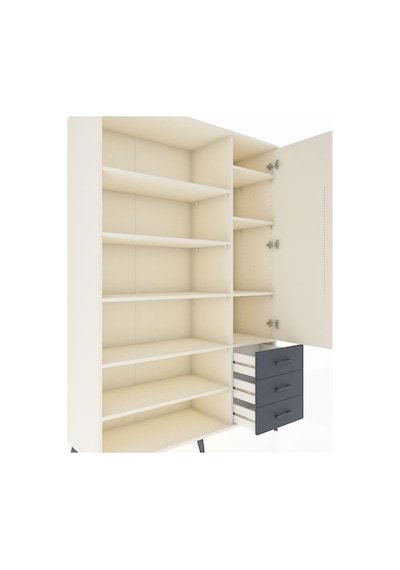 Hyperion Dolap 9 Raflı 3 Çekmeceli Tek Kapaklı 132x44x195 Aytaşı-aytaşı/antrasit Aytası/antrasıt Hyperion Dolap 9 Raflı 3 Çekmeceli Tek Kapaklı 132x44x195 Aytaşı-aytaşı/antrasit Aytası/antrasıt
