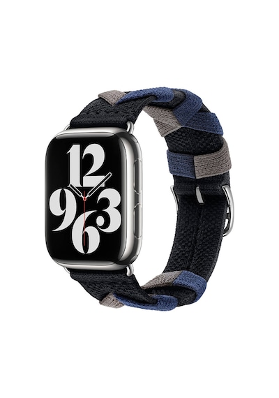 Apple Uyumlu Watch 44mm Zore Krd-97 Sarmal Örgü Tasarımlı Kordon