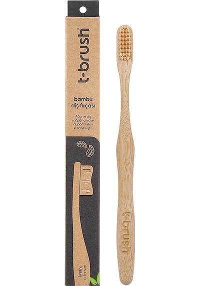 T-Brush Bambu Orta - Sert  Yetişkin Diş Fırçası