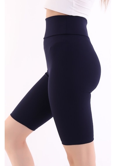 Self Clothing Kadın Lacivert Yüksek Bel Fitilli Dayanıklı Örme Kumaş Toparlayıc (548212927)
