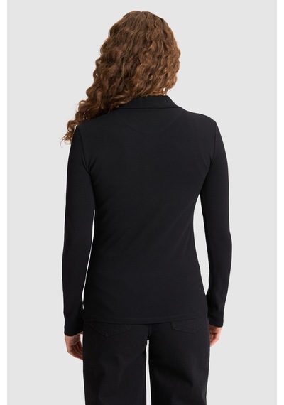 U.S. Polo Assn. Kadın Siyah Basic Sweatshirt 50326760 Vr046