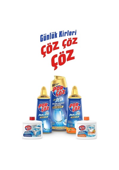 Porçöz Tuvalet Temizleyici Jel Orkide Kokulu, 750ml, 6 Adet