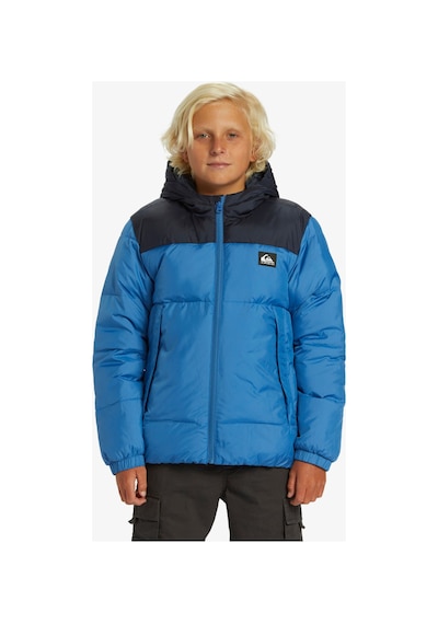 Quiksilver Cold Days Down Kapüşonlu Erkek Mont Mavi Mavi
