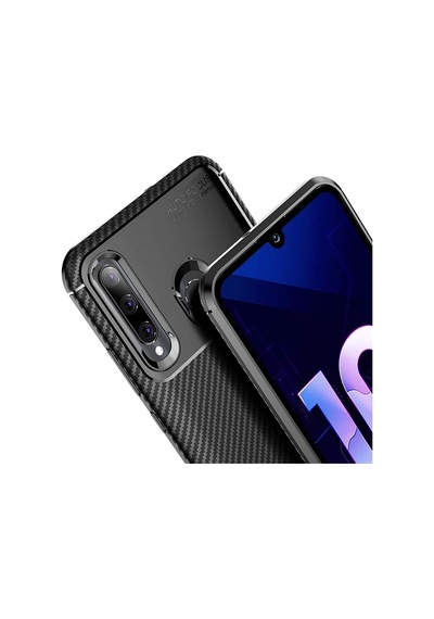 Apsuwa Huawei Honor 20 Lite Kılıf Negro Karbon Fiber Silikon