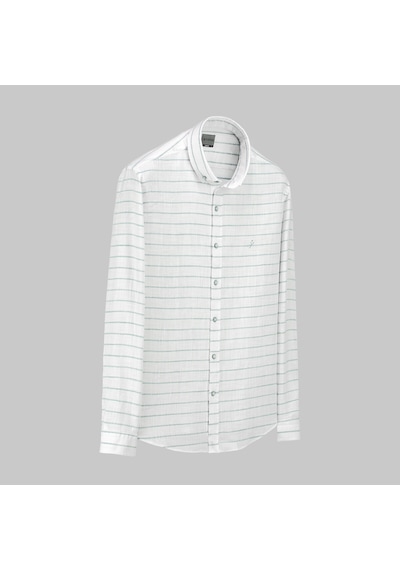 Sarar Goias Interview Slim Fit Erkek Gömlek 3174702 Yeşil
