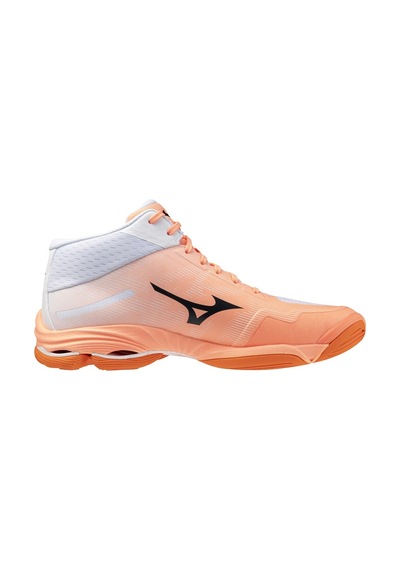 Mizuno Wave Lightning Pro Mıd Erkek Voleybol Ayakkabısı Beyaz / Turuncu Çok Renkli