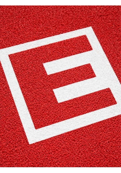 Beylini Eczane Önü Paspası E Logo Giriş İşyeri Eczane Mağaza Girişi Kapı Önü Kıvırcık Hijyen Halısı 60x8 Diğer