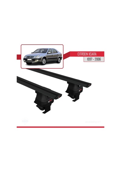 Citroen Xsara 1997-2006 Arası İle Uyumlu Ace-4 Ara Atkı Tavan Barı Siyah