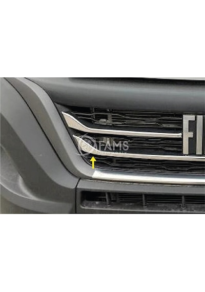 Fiat Ducato Krom Ön Panjur 3 Parça 2022 Ve Üzeri Paslanmaz Çelik