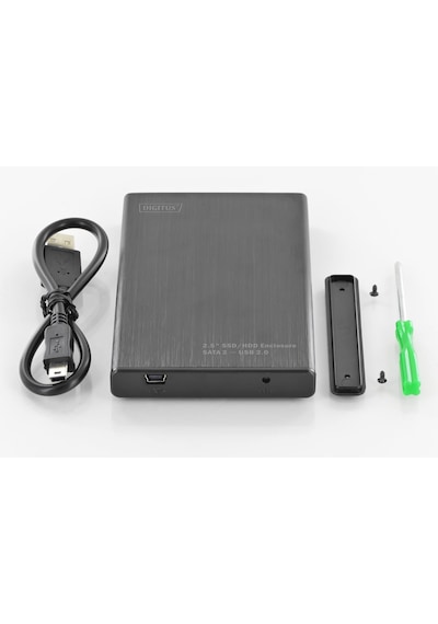 Usb 2.0-sata 2 Sdd/hdd-kasa 6,4 Cm 2,5zoll 9,5 & 7,5 Mm Ssd/hdds Alüminyum-kasa O. Şarj Ale