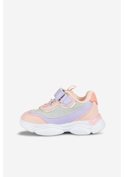 Vicco Salvador Kız Çocuk Okul Öncesi Işıklı Rahat Sneaker Pudra