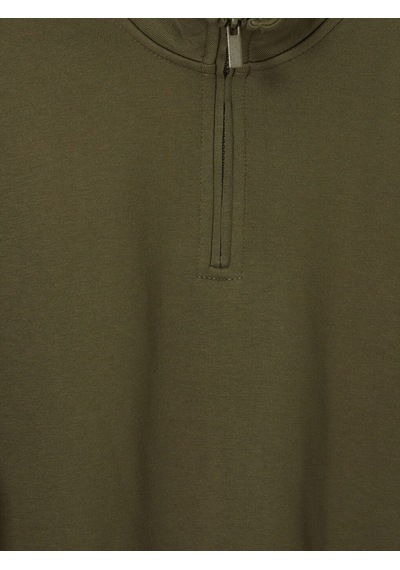 Lcwaıkıkı Classic Haki Dik Yaka Erkek Kalın Sweatshirt