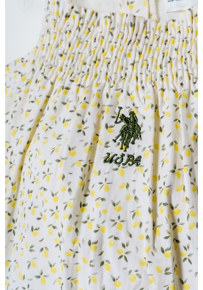 U.s. Polo Assn. Kız Bebek Krem Tulum Beyaz