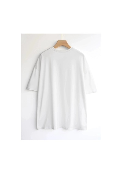 Tarzsokak Kadın Beyaz Oversize Nothing Else Tshirt