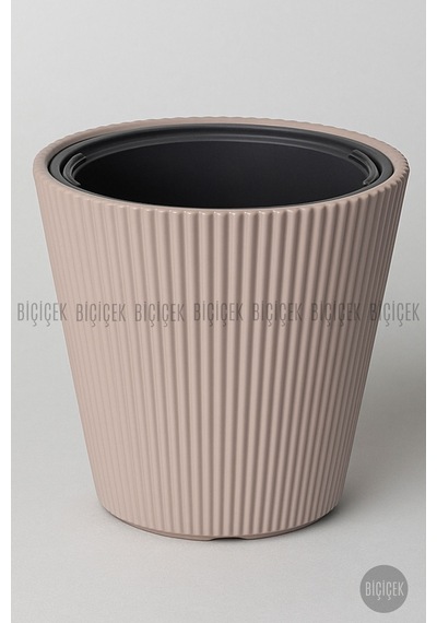 Luna Saksı 37 Cm Mocha Kahverengi