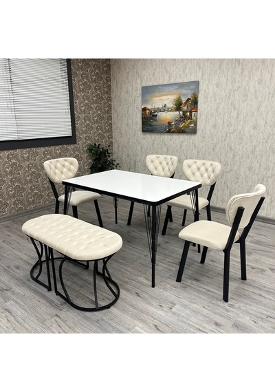 Akuamarin Mutfak Yemek Masası Takımı- 6 Kişilik Mutfak Masa Sandalye Takımı- Mutfak Masası Takımı Siyah Düz Beyaz Krem Siyah Düz Beyaz Krem Akuamarin Mutfak Yemek Masası Takımı- 6 Kişilik Mutfak Masa Sandalye Takımı- Mutfak Masası Takımı Siyah Düz Beyaz Krem Siyah Düz Beyaz Krem