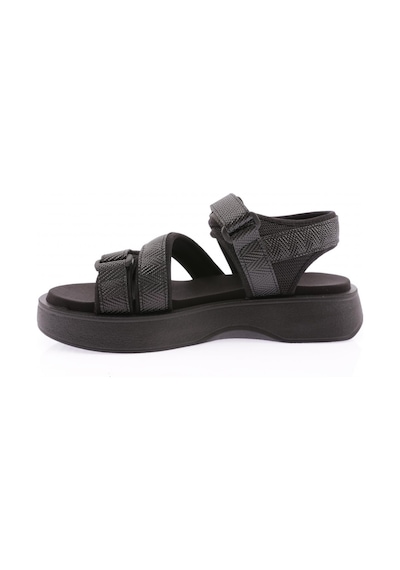 Dgn 4830-22y Kadin Cirt Bantli Kalin Taban Sandalet 4830-2027-R1534 Siyah
