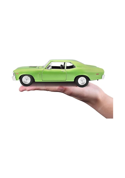 Maisto Lisanslı Chevrolet Nova Ss 1970 Model 1:24 Ölçekli Açılır Kapaklı Klasik Model Araba Yeşil