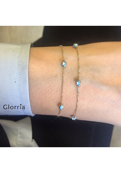 Glorria Altın Nazar Bileklik N11.17639 Sarı Altın