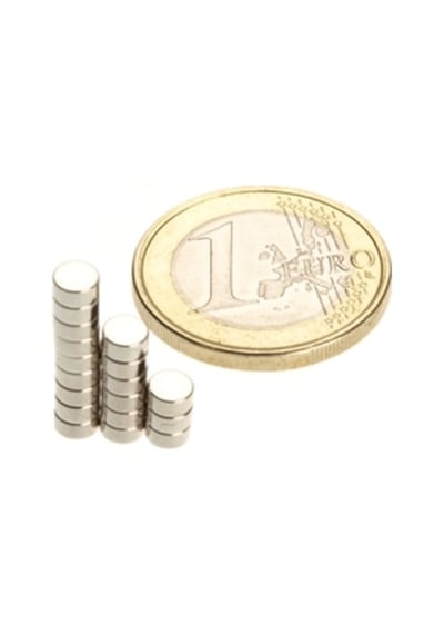 4 X 2 Mm Yuvarlak Neodyum Mıknatıs - 10 Adet