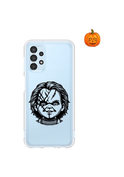 Dali Design Samsung Galaxy A13 Uyumlu Şeffaf Kılıf Horror 4 Tasarımlı