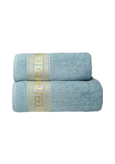 2 Parça Banyo Havlu Seti Helen %100 Pamuklu 70x140 Cm Yeşil