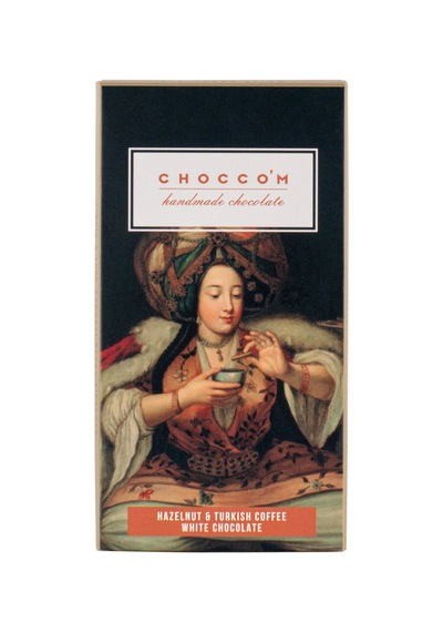 5 Adet Choccom Türk Kahvesi Fındık Beyaz Çikolata 75g