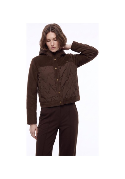 Jeep Kahverengi Kadın Relaxed Kapitone Mont J6wl-mnt7066 Kahve