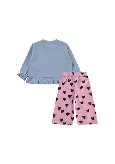 Civil Baby La Aplikeli 6-18 Ay Takım - Mavi Buz Mavi-pembe