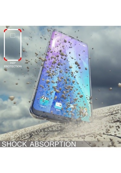 Teknomoda Samsung Uyumlu Galaxy S9 Plus 360 Derece Kilif Kristal Silikon Ön Arka 396697485