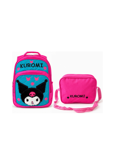 Lilymoon Kız Çocuk Kuromi Peluş Kapitone Sırt Çantası Fuşya