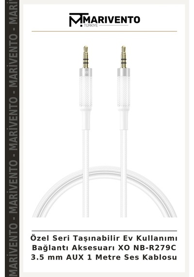 Özel Seri Taşınabilir Ev Kullanımı Bağlantı Aksesuarı Xo Nb-r279c 3.5 Mm Aux 1 Metre Ses Kablosu