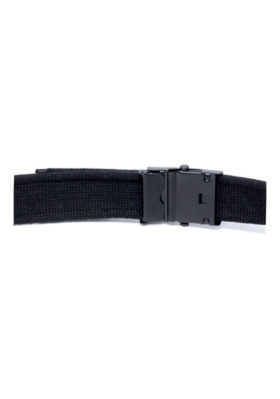 Livize Unisex Siyah Tokalı Kolon Kemeri 4Cm Siyah Siyah