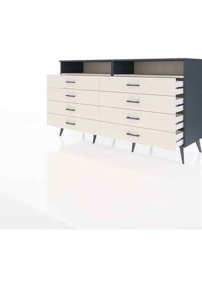 Hyperion Konsol 2 Raflı 8 Çekmeceli 176x44x99 Antrasit-aytaşı Antrasit-aytaşı Hyperion Konsol 2 Raflı 8 Çekmeceli 176x44x99 Antrasit-aytaşı Antrasit-aytaşı