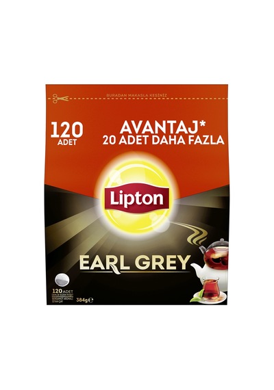 5 Adet Lipton Earl Grey Demlik Poşet Çay 120'li 384 G