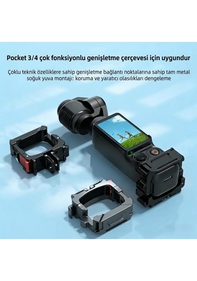 Djı Osmo Pocket 3/4 İle Uyumlu Alüminyum Genişletme Çerçevesi Frm