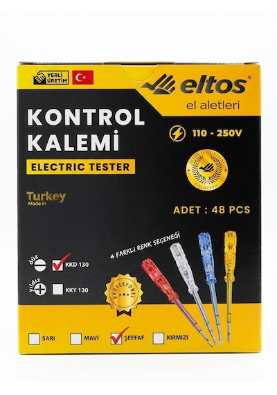 Eltos Kontrol Kalemi Düz Uçlu -2adet