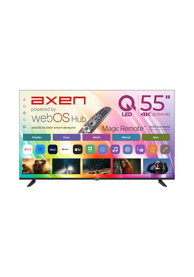 Axen AX55QUPRL-W02M 55" 4K Ultra HD QLED TV